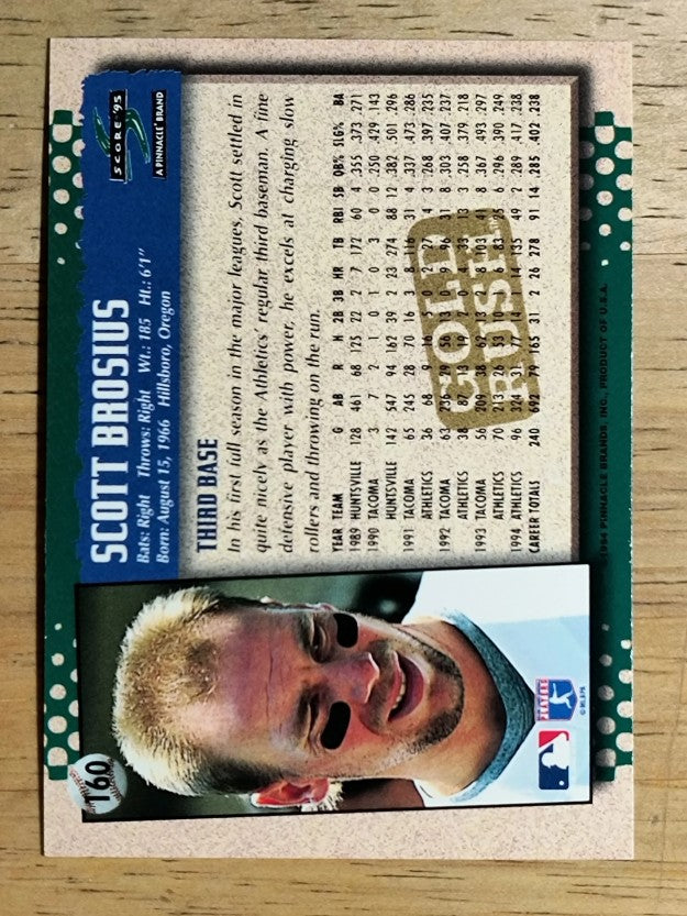1995 Score Gold Rush #160 Scott Brosius