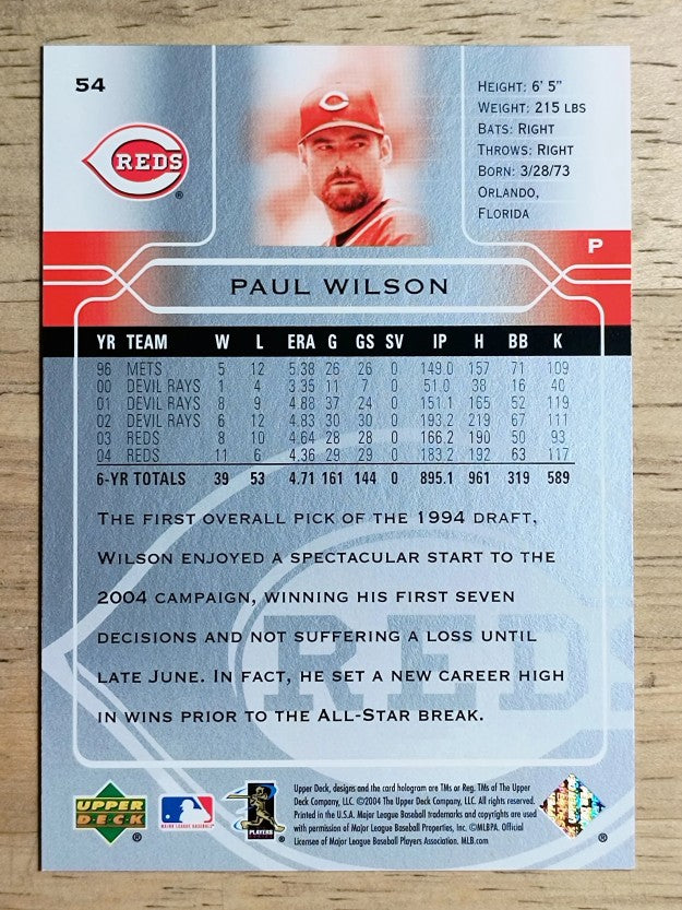 2005 Upper Deck #54 Paul Wilson