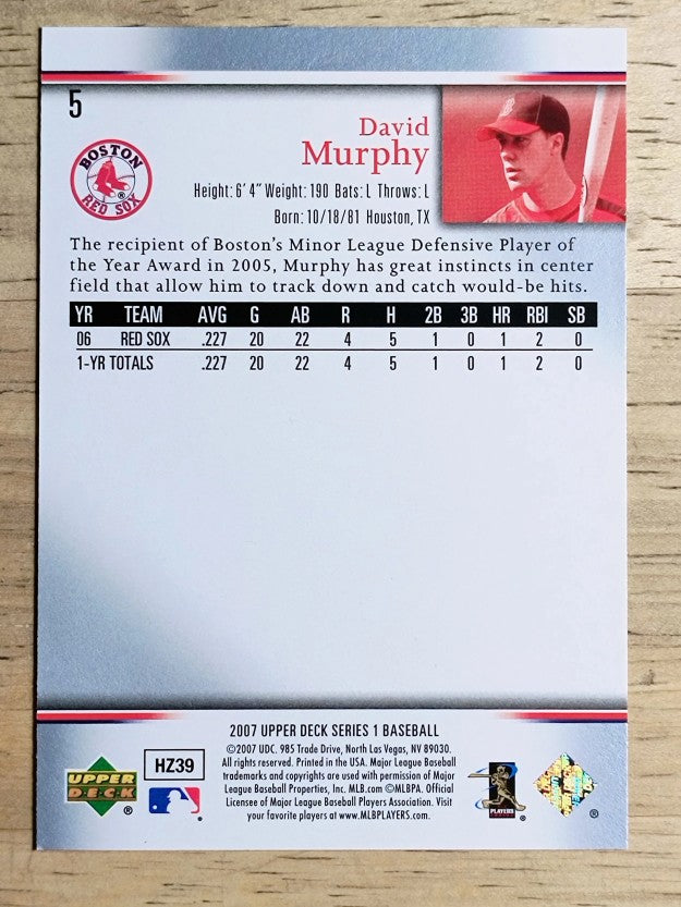 2007 Upper Deck #5 David Murphy