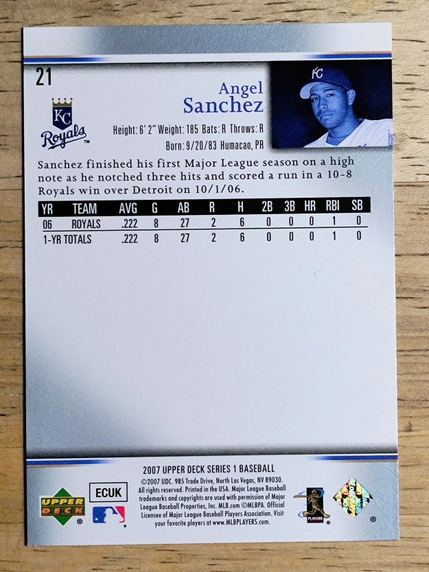 2007 Upper Deck #21 Angel Sanchez RC