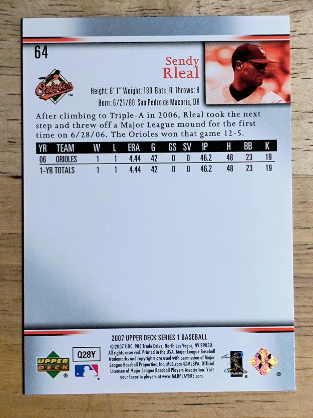 2007 Upper Deck #64 Sendy Rleal