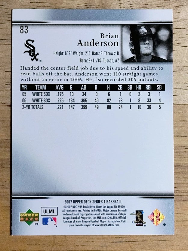 2007 Upper Deck #83 Brian Anderson