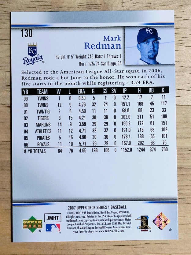 2007 Upper Deck #130 Mark Redman