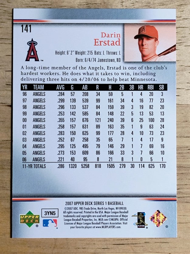2007 Upper Deck #141 Darin Erstad