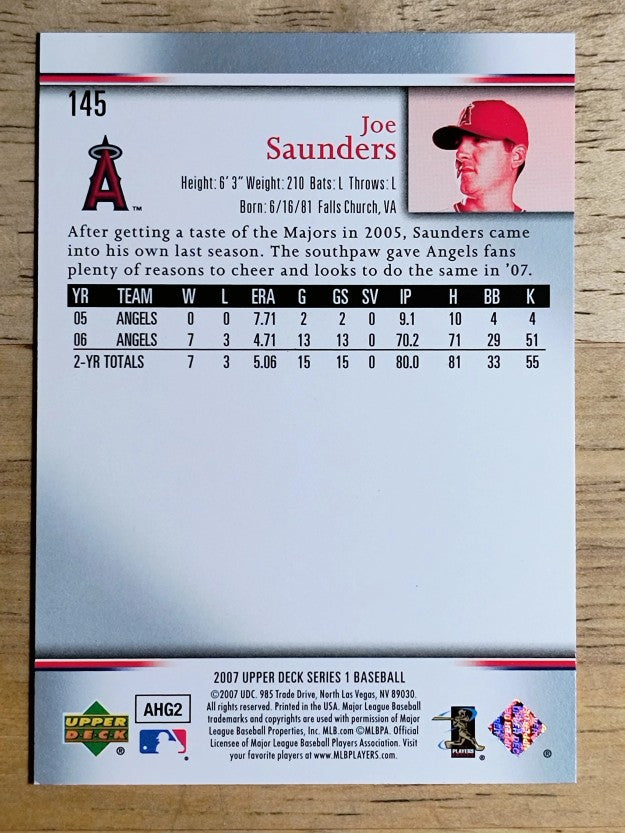 2007 Upper Deck #145 Joe Saunders