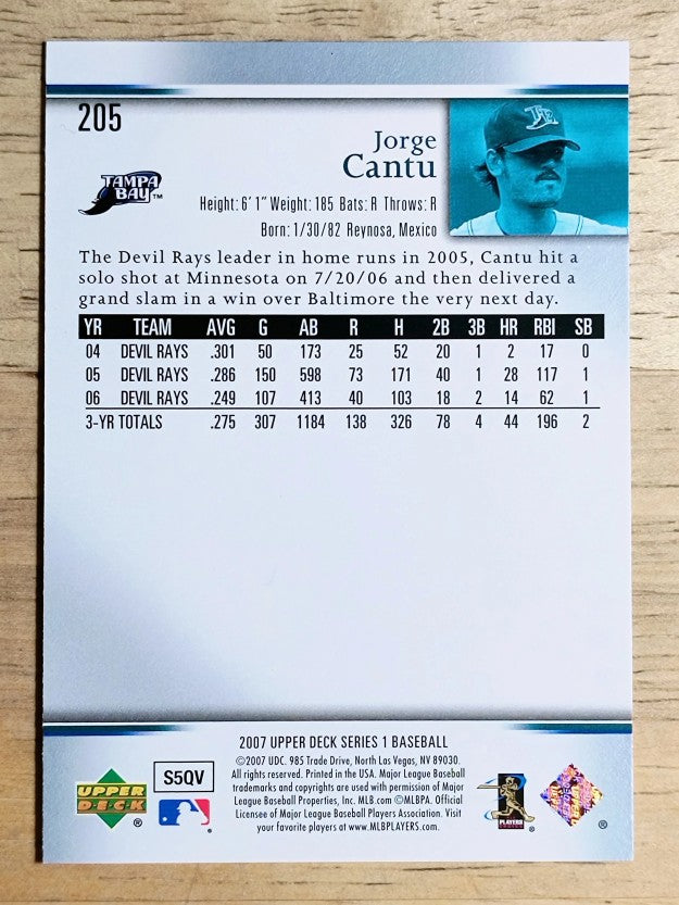 2007 Upper Deck #205 Jorge Cantu