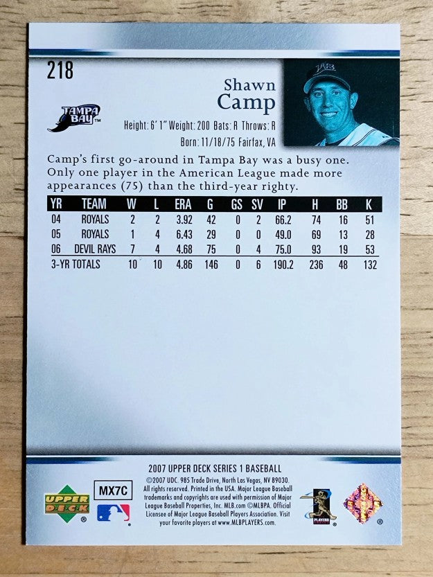 2007 Upper Deck #218 Shawn Camp