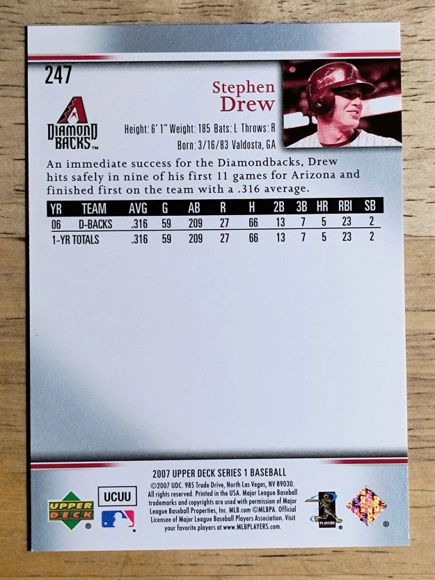 2007 Upper Deck #247 Stephen Drew