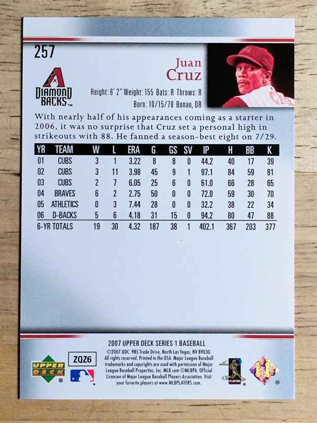 2007 Upper Deck #257 Juan Cruz