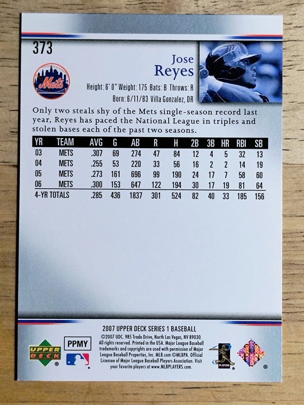 2007 Upper Deck #373 Jose Reyes
