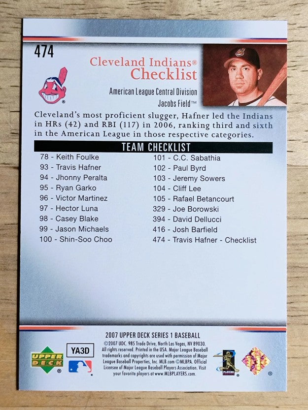 2007 Upper Deck #474 Travis Hafner CL