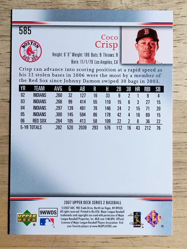2007 Upper Deck #585 Coco Crisp