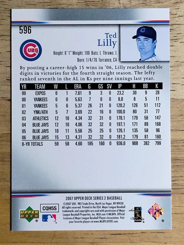 2007 Upper Deck #596 Ted Lilly