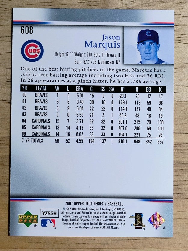 2007 Upper Deck #608 Jason Marquis