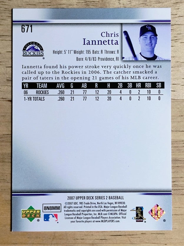 2007 Upper Deck #671 Chris Ianetta