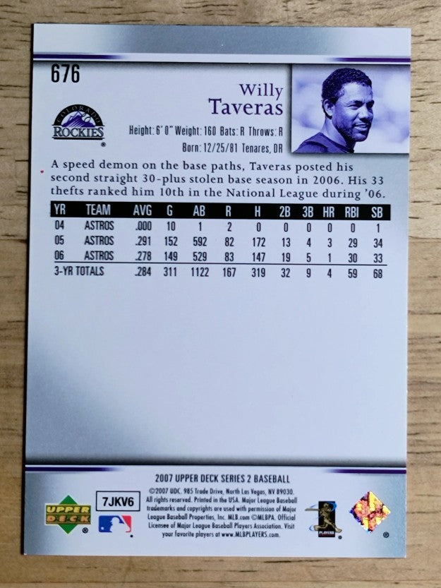 2007 Upper Deck #676 Willy Taveras