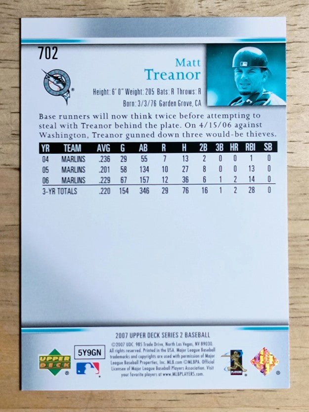 2007 Upper Deck #702 Matt Treanor