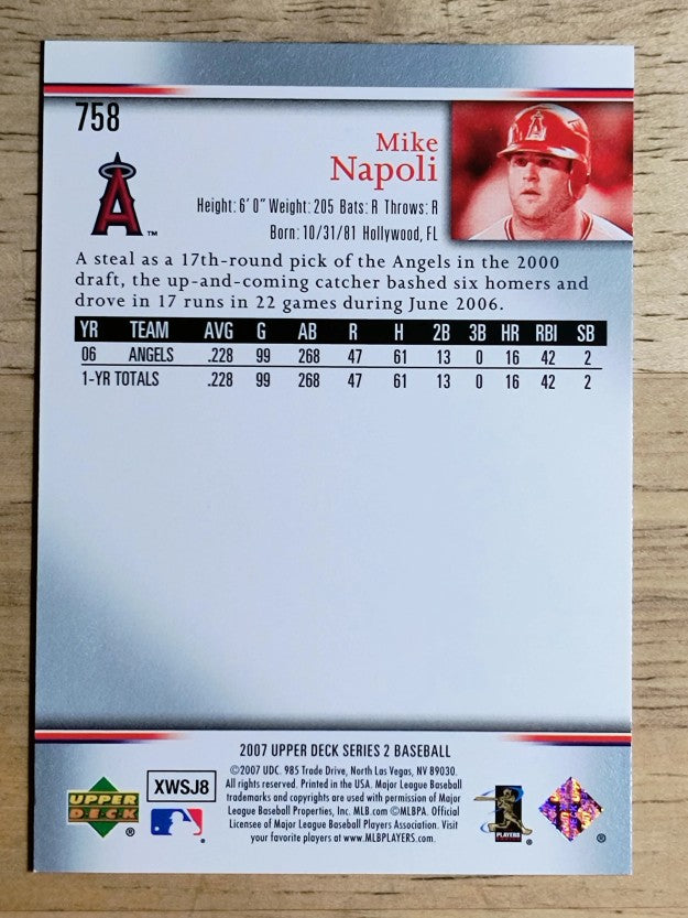 2007 Upper Deck #758 Mike Napoli