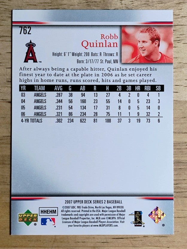 2007 Upper Deck #762 Robb Quinlan