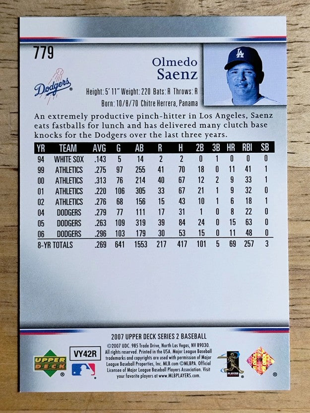 2007 Upper Deck #779 Olmedo Saenz