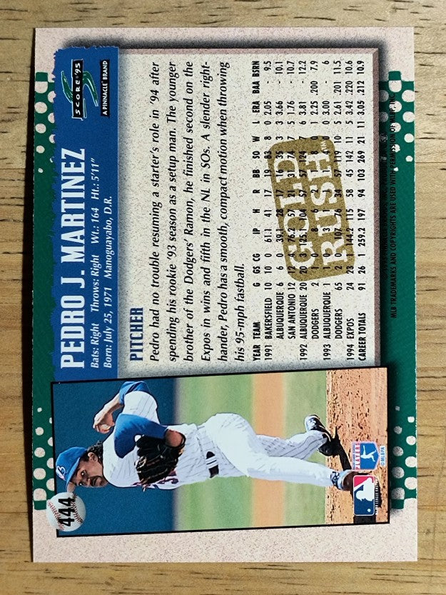 1995 Score Gold Rush #444 Pedro Martinez