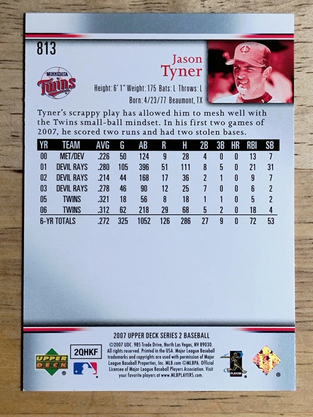 2007 Upper Deck #813 Jason Tyner