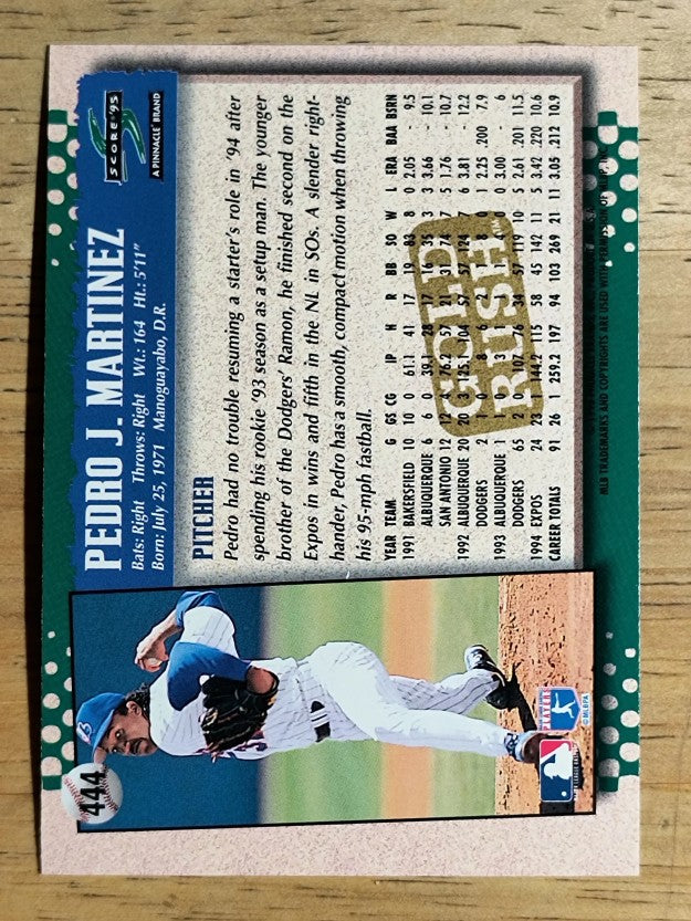 1995 Score Gold Rush #444 Pedro Martinez