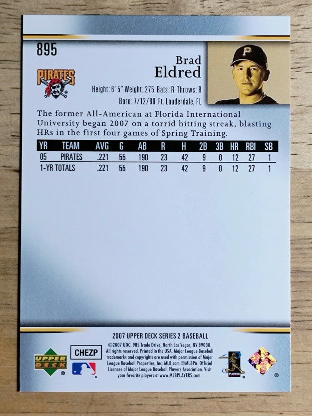 2007 Upper Deck #895 Brad Eldred