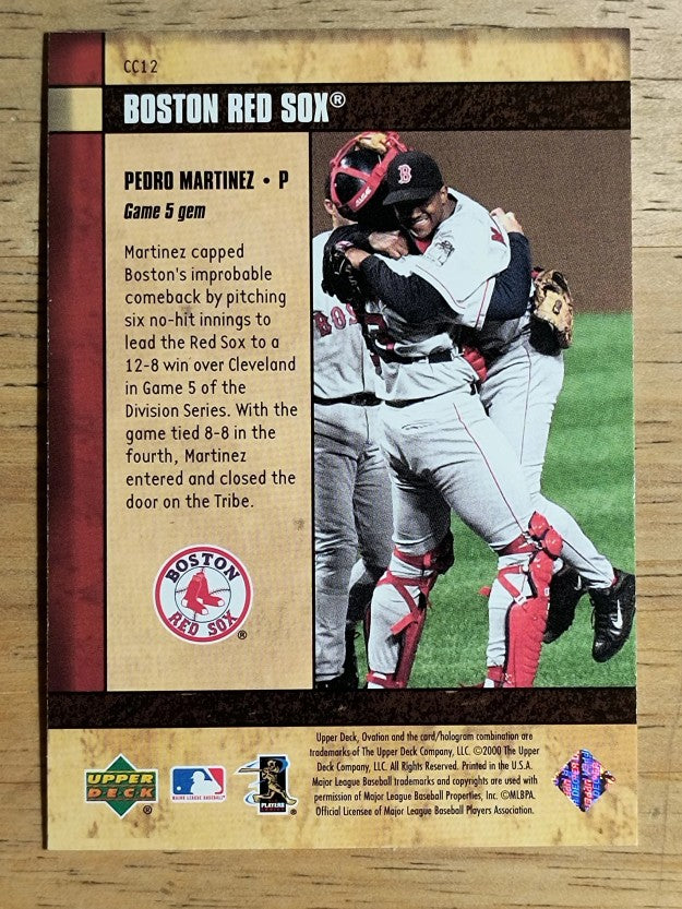2000 Upper Deck Ovation Curtain Calls #CC12 Pedro Martinez