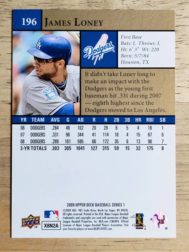 2009 Upper Deck #196 James Loney
