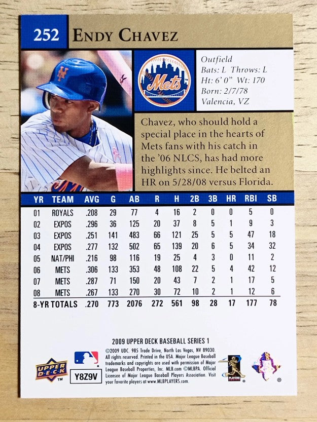 2009 Upper Deck #252 Endy Chavez