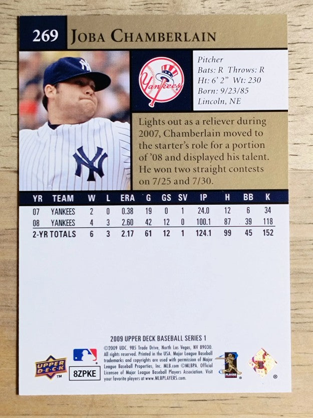 2009 Upper Deck #269 Joba Chamberlain
