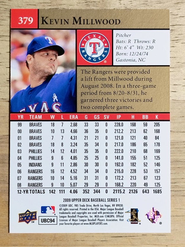 2009 Upper Deck #379 Kevin Millwood
