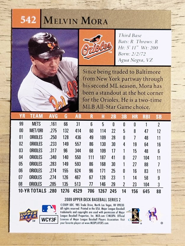 2009 Upper Deck #542 Melvin Mora