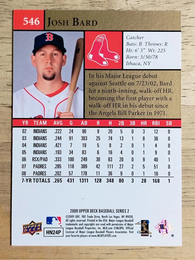 2009 Upper Deck #546 Josh Bard