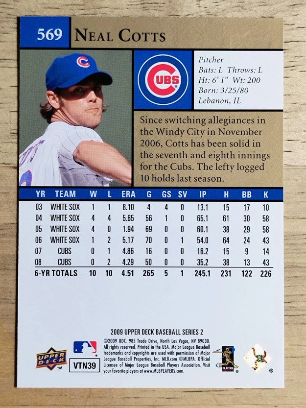 2009 Upper Deck #569 Neal Cotts