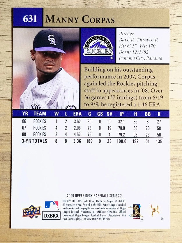 2009 Upper Deck #631 Manny Corpas