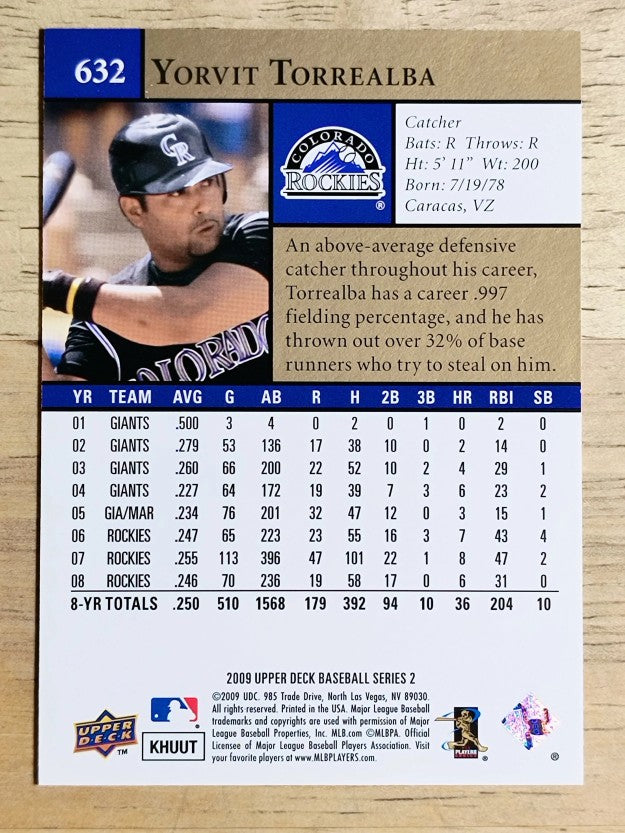2009 Upper Deck #632 Yorvit Torrealba