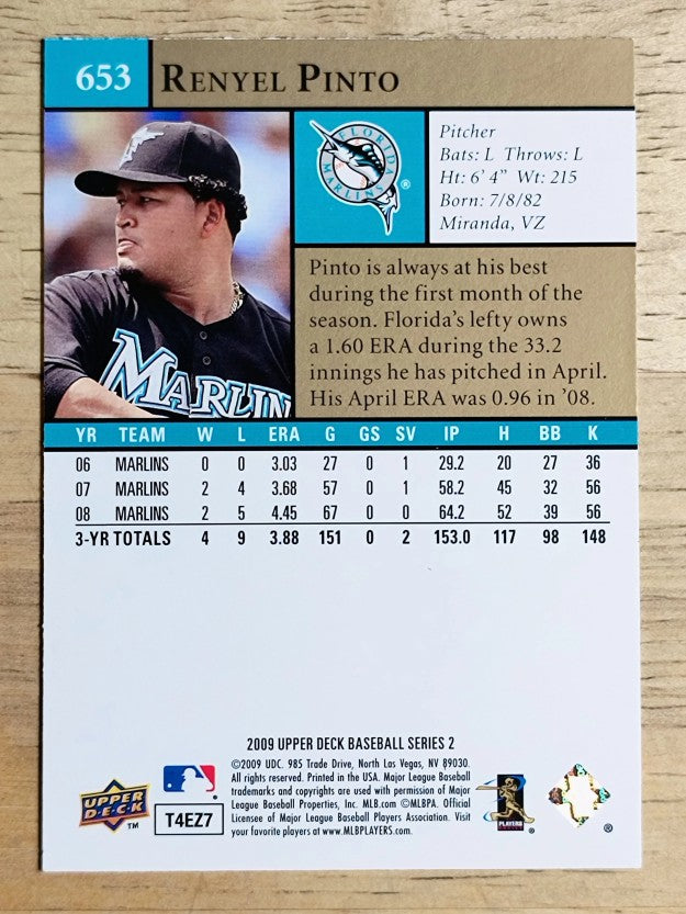 2009 Upper Deck #653 Renyel Pinto