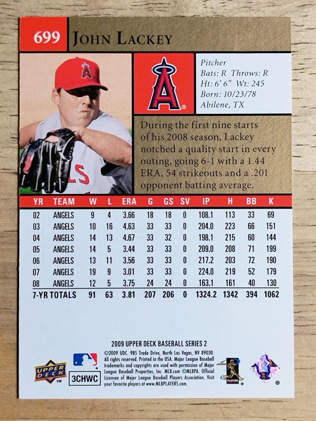 2009 Upper Deck #699 John Lackey