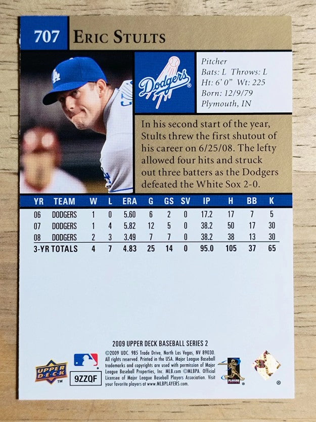2009 Upper Deck #707 Eric Stults