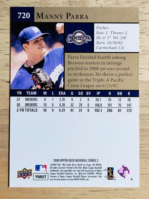 2009 Upper Deck #720 Manny Parra