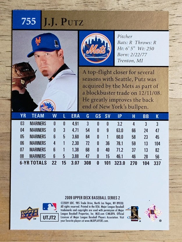 2009 Upper Deck #755 J.J. Putz