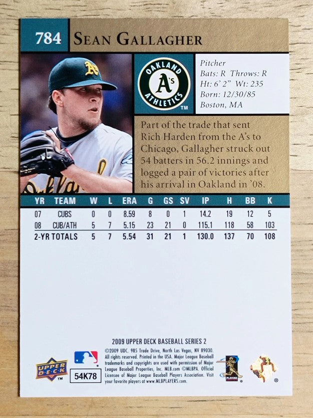 2009 Upper Deck #784 Sean Gallagher