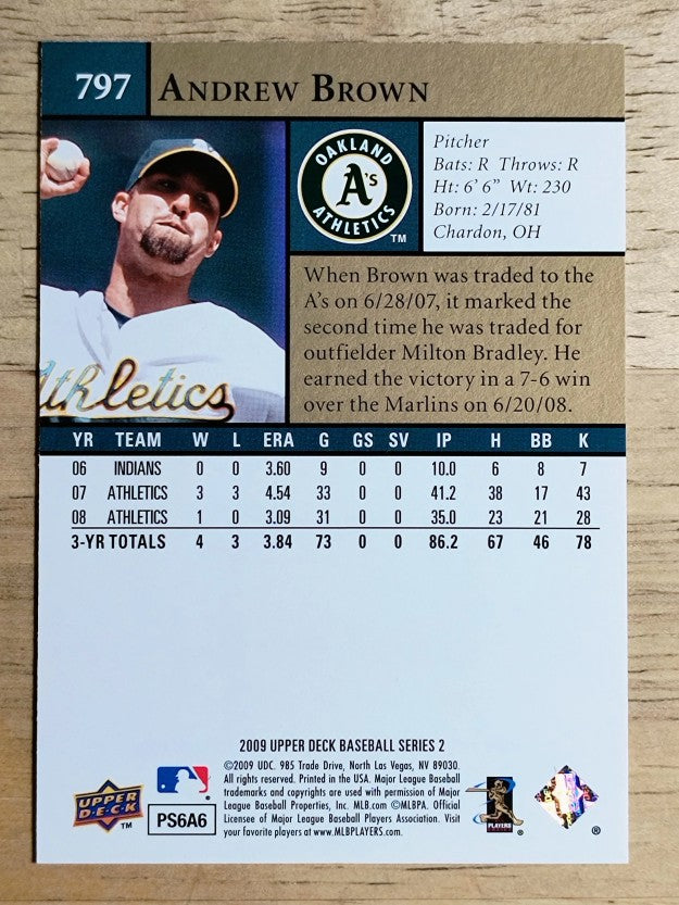 2009 Upper Deck #797 Andrew Brown