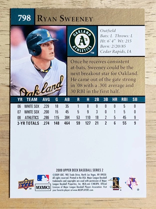 2009 Upper Deck #798 Ryan Sweeney