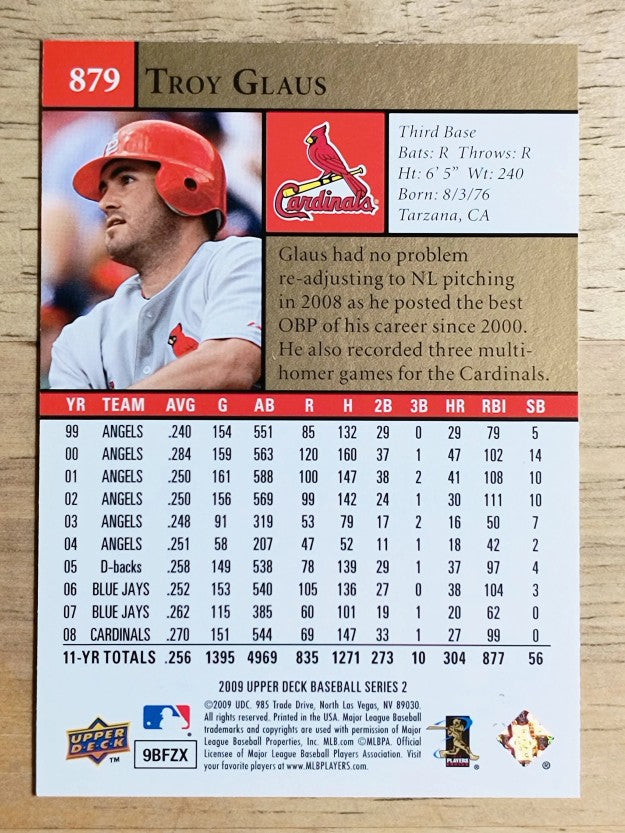 2009 Upper Deck #879 Troy Glaus