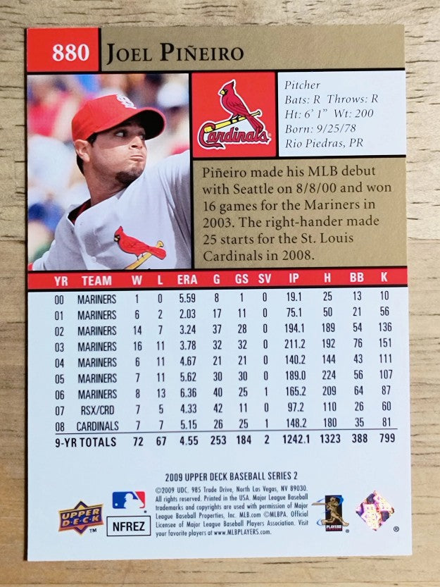 2009 Upper Deck #880 Joel Pineiro