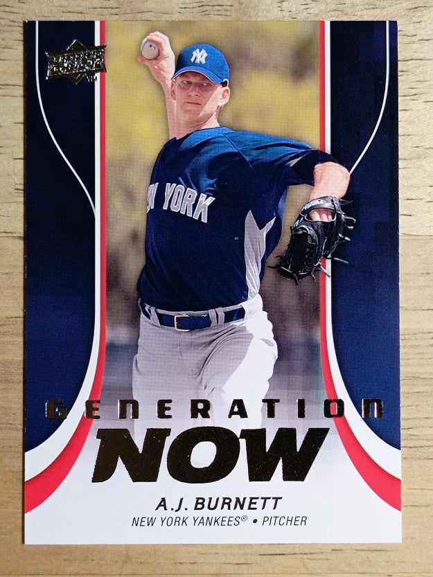 2009 Upper Deck Update Generation Now #GN1 A.J. Burnett