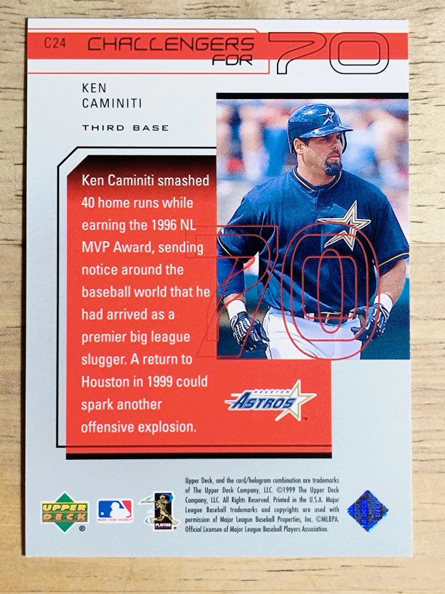 1999 Upper Deck Challengers for 70 Challengers Inserts #C24 Ken Caminiti